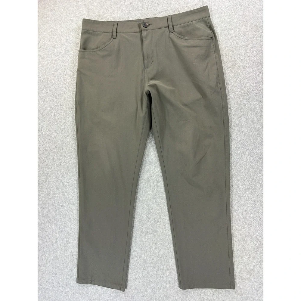 Vuori Meta Athletic Fit Chino Pants (Men's 33x27) Green